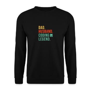 Programmierer Coding Entwickler Informatik - Unisex Pullover - Schwarz - Vorne - Alina (178cm) & Michal (187cm)