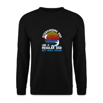 Fun Surfing Kite Surfer Fête des pères Kitesurf - Sweat-shirt Unisexe - noir - Devant - Alina (178cm) & Michal (187cm)