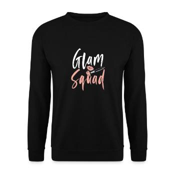 Glam Squad Funny Makeup Cheer - Sweat-shirt Unisexe - noir - Devant - Alina (178cm) & Michal (187cm)