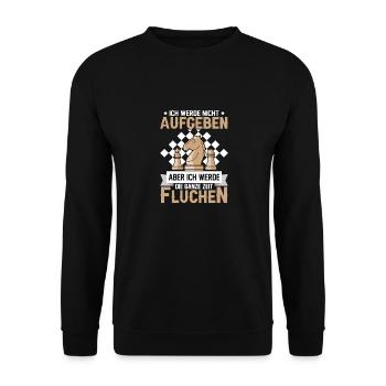 Ich werde nicht aufgeben aber ich werde die ganze - Unisex Pullover - Schwarz - Vorne - Alina (178cm) & Michal (187cm)