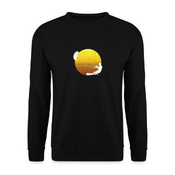 Kiteboarding Retro Kiteboard Kitesurf Funny - Unisex Pullover - Schwarz - Vorne - Alina (178cm) & Michal (187cm)