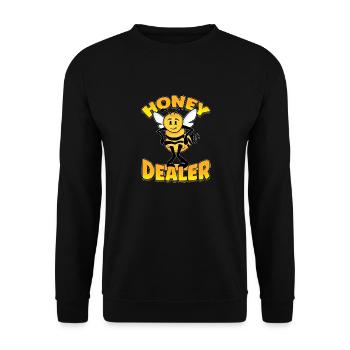 Marchand de miel Apiculteur Abeille Murmure Abeilles Abeilles Abeilles Abeille - Sweat-shirt Unisexe - noir - Devant - Alina (178cm) & Michal (187cm)
