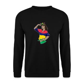 Mauritius Girl Unbreakable Mauritius Heritage - Unisex Pullover - Schwarz - Vorne - Alina (178cm) & Michal (187cm)