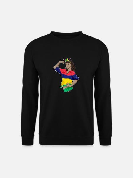 Mauritius Girl Unbreakable Patrimoine de Maurice - Sweat-shirt Unisexe - noir
