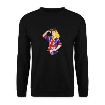 Deutsch Girl Unbreakable I Heritage United - Sweat-shirt Unisexe - noir - Devant - Alina (178cm) & Michal (187cm)