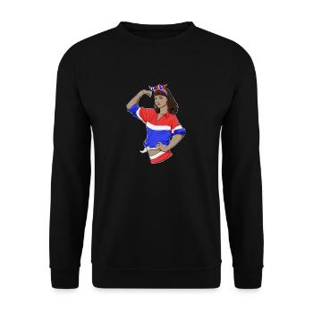 Fille thaïlandaise incassable I Héritage thaïlandais I Thaïlande - Sweat-shirt Unisexe - noir - Devant - Alina (178cm) & Michal (187cm)