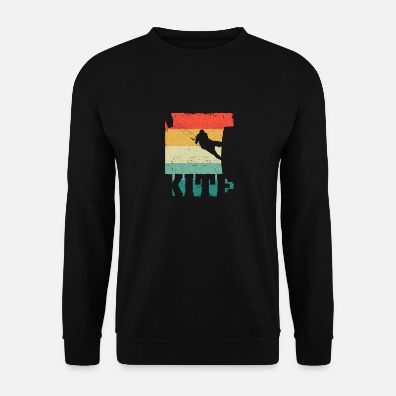 KITE Kiteboard Kiteing Kitesurf Kitesurf - Sweat-shirt Unisexe - noir