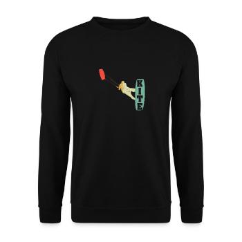 KITE Kiteboard Kiteing Kitesurf Kitesurf - Sweat-shirt Unisexe - noir - Devant - Alina (178cm) & Michal (187cm)