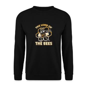 Lord of bees Beekeepers Bee whisper Bee - Unisex Sweatshirt - black - Front - Alina (178cm) & Michal (187cm)