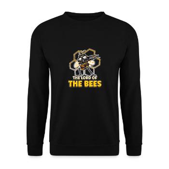 Lord of bees Beekeepers Bee whisper Bee - Unisex Sweatshirt - black - Front - Alina (178cm) & Michal (187cm)