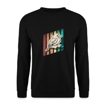 Ornithologie Ornithologie Birder Kookaburra - Sweat-shirt Unisexe - noir - Devant - Alina (178cm) & Michal (187cm)