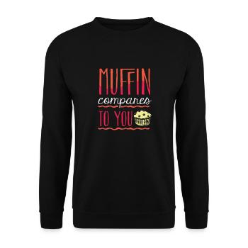 Chef pâtissier Boulanger Muffin se compare à vous - Sweat-shirt Unisexe - noir - Devant - Alina (178cm) & Michal (187cm)