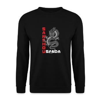 Chinese Martial Arts Chinese Boxing Sanshou - Unisex Sweatshirt - black - Front - Alina (178cm) & Michal (187cm)