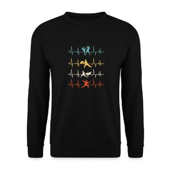 Chinese Martial Arts Chinese Boxing Sanshou - Unisex Sweatshirt - black - Front - Alina (178cm) & Michal (187cm)