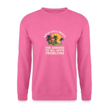 Boca Chica Beach Answer To All Life's Problems - Unisex Sweatshirt - pink - Front