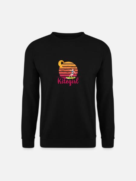 Vintage Kite Surfing Kiting Kiteboarding Kitesurf - Unisex Sweatshirt - black