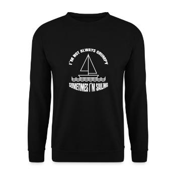 Voilier Voilier Voilier Voilier Capitaine - Sweat-shirt Unisexe - noir - Devant - Alina (178cm) & Michal (187cm)