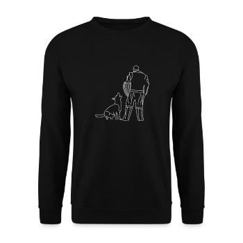 Chien de berger devant les aides Verbellen IGP - Sweat-shirt Unisexe - noir - Devant - Alina (178cm) & Michal (187cm)