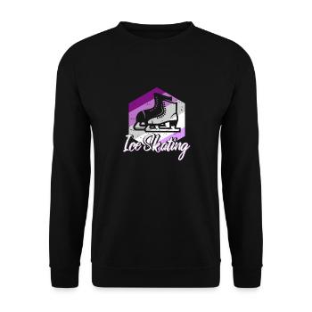Vintage Ice Skating Awesome Skating Designs - Unisex Pullover - Schwarz - Vorne - Alina (178cm) & Michal (187cm)