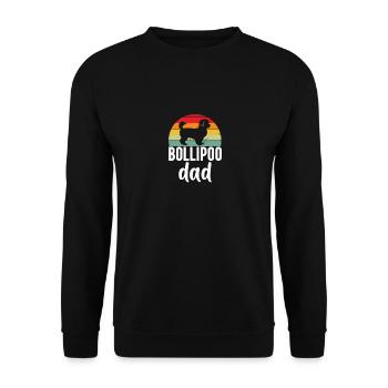 Bollipoo Chien Race De Chien Cadeau Chien Bollipoo - Sweat-shirt Unisexe - noir - Devant - Alina (178cm) & Michal (187cm)