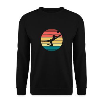 Verteidigung - Unisex Pullover - Schwarz - Vorne - Alina (178cm) & Michal (187cm)