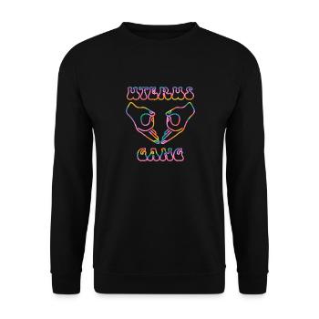 Uterus-Bande - Unisex Pullover - Schwarz - Vorne - Alina (178cm) & Michal (187cm)