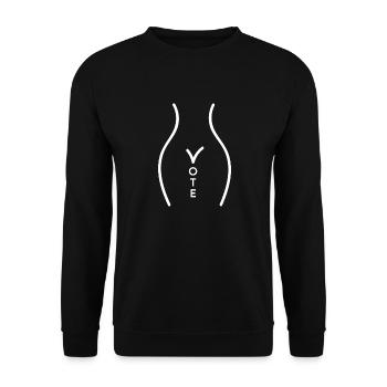 Votez Pro Choix - Sweat-shirt Unisexe - noir - Devant - Alina (178cm) & Michal (187cm)