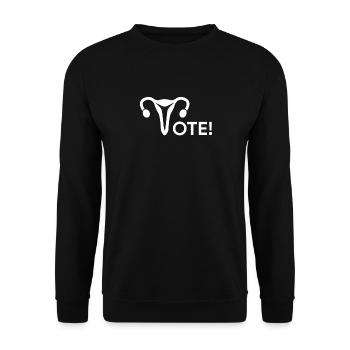 Votez Pro Choix - Sweat-shirt Unisexe - noir - Devant - Alina (178cm) & Michal (187cm)