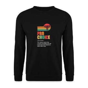 Définition du choix Pro - Sweat-shirt Unisexe - noir - Devant - Alina (178cm) & Michal (187cm)