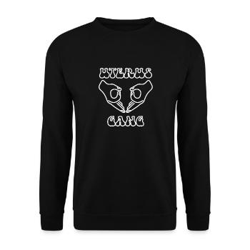 Uterus-Bande - Unisex Pullover - Schwarz - Vorne - Alina (178cm) & Michal (187cm)