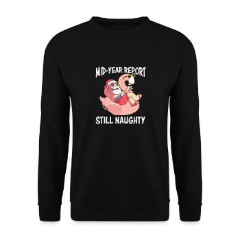Funny Santa Summer Beach Vacation Christmas In Jul - Unisex Sweatshirt - black - Front - Alina (178cm) & Michal (187cm)