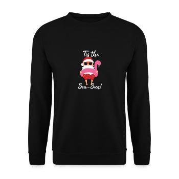 Drôle d’été Vacances à la plage tis le soleil de la mer Christ - Sweat-shirt Unisexe - noir - Devant - Alina (178cm) & Michal (187cm)