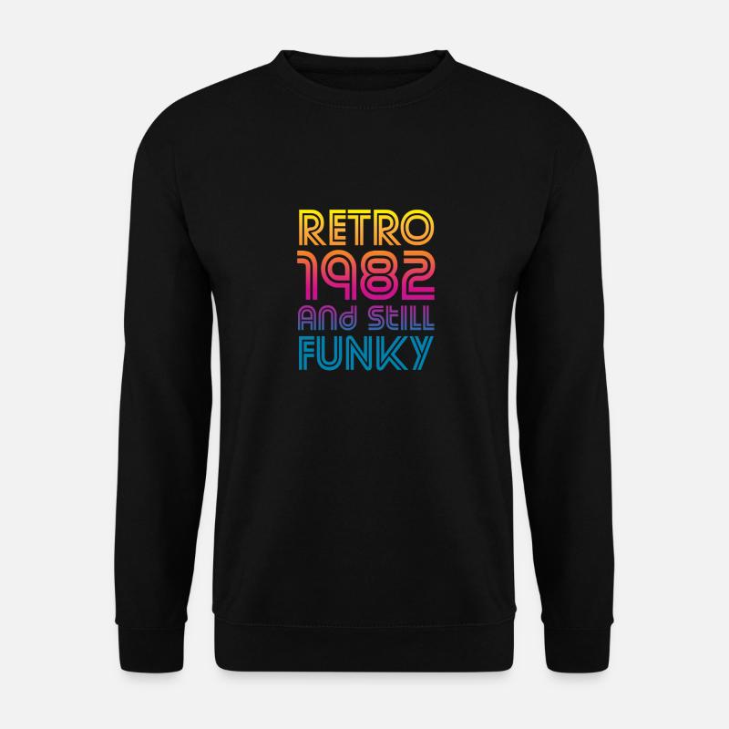 1982 Retro birthday - Unisex Sweatshirt - black