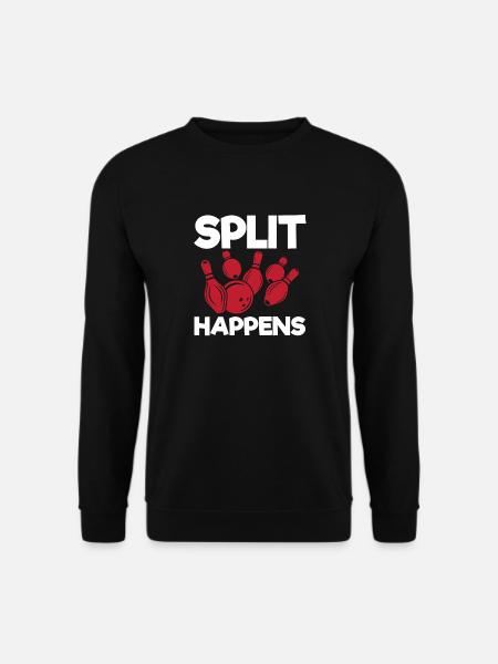 Manchmal Split - Unisex Pullover - Schwarz