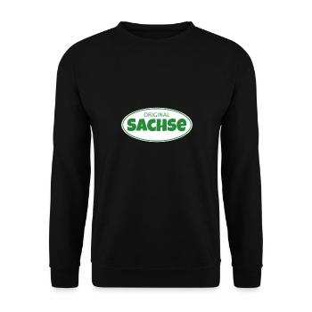 Erzgebirge meine Heimat - Unisex Pullover - Schwarz - Vorne - Alina (178cm) & Michal (187cm)