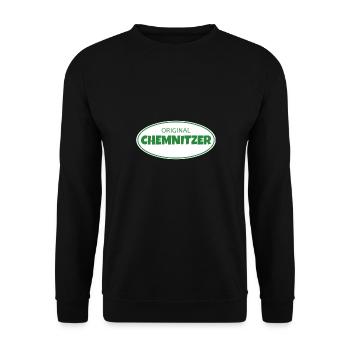 Erzgebirge meine Heimat - Unisex Pullover - Schwarz - Vorne - Alina (178cm) & Michal (187cm)