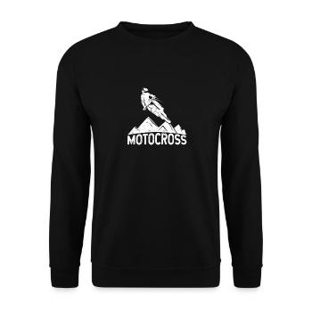 Motocross Biker Dirt Bike Rider Enduro Biker - Sweat-shirt Unisexe - noir - Devant - Alina (178cm) & Michal (187cm)