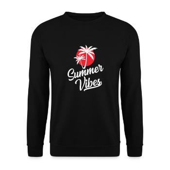 Ambiance estivale - Sweat-shirt Unisexe - noir - Devant - Alina (178cm) & Michal (187cm)