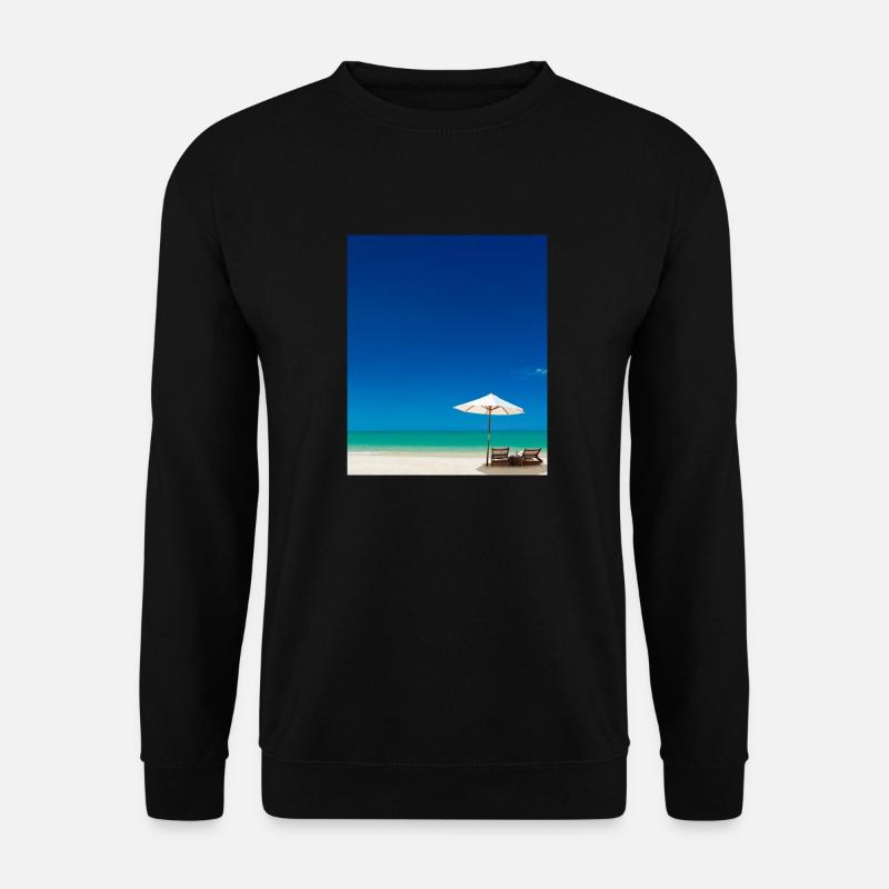Sommerurlaub Am Sandstrand am Meer - Unisex Pullover - Schwarz