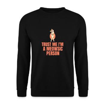 Chant de chat - Sweat-shirt Unisexe - noir - Devant - Alina (178cm) & Michal (187cm)