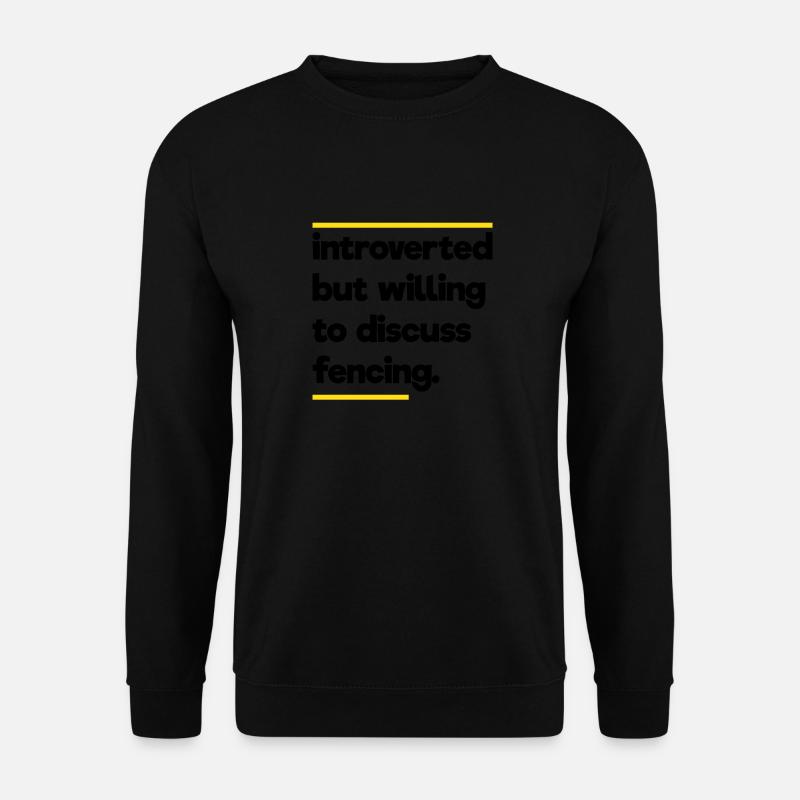 Fechten Geek - Unisex Pullover - Schwarz