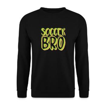Fußballbruder - Unisex Pullover - Schwarz - Vorne - Alina (178cm) & Michal (187cm)