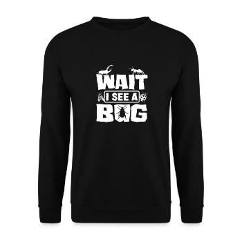 Entomology Entomologist Insects Bugs Wait I See A - Unisex Sweatshirt - black - Front - Alina (178cm) & Michal (187cm)