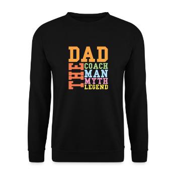 Soccer Daddy - Unisex Pullover - Schwarz - Vorne - Alina (178cm) & Michal (187cm)