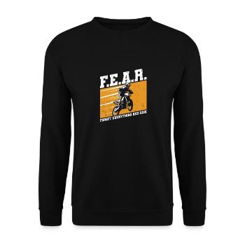 Peur Dirtbike Motocross Oubliez tout - Sweat-shirt Unisexe - noir - Devant - Alina (178cm) & Michal (187cm)