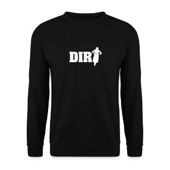 Dirt Bike Motocross Biker Dirtbike Rider Drôle - Sweat-shirt Unisexe - noir - Devant - Alina (178cm) & Michal (187cm)