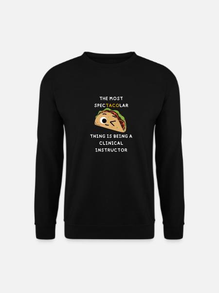 Lustige Wortspiele Clinical Nursing Instructor Geschenke - Unisex Pullover - Schwarz