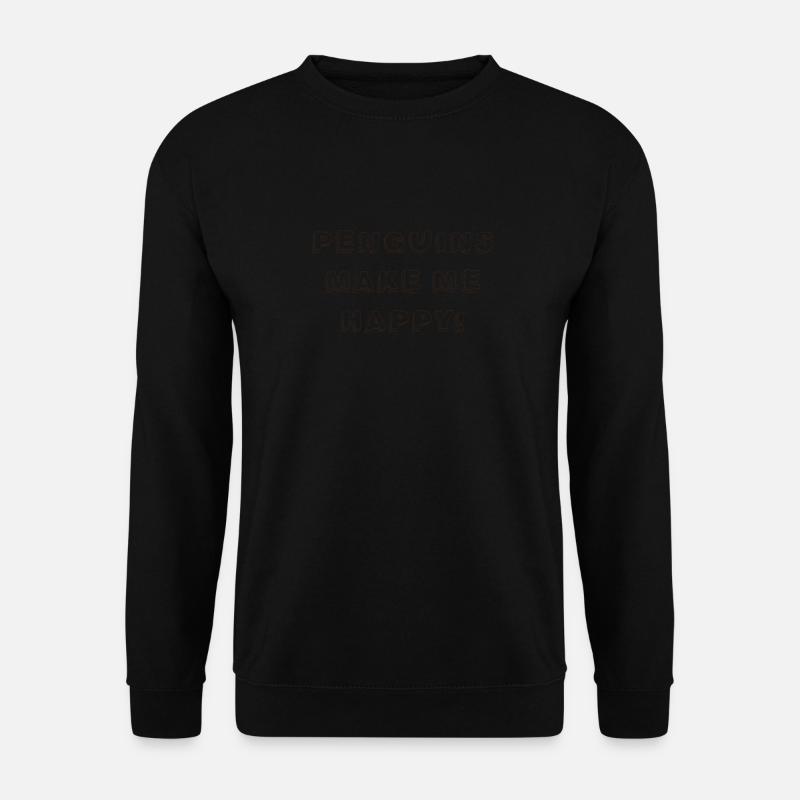 Glücklicher Pinguin - Unisex Pullover - Schwarz