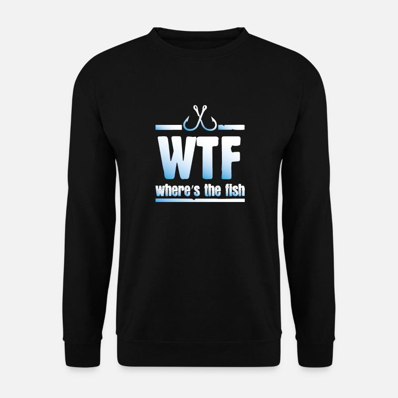 Fisch was - Unisex Pullover - Schwarz
