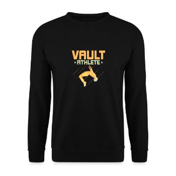 Vault Athlete Traceur Parkour - Unisex Pullover - Schwarz - Vorne - Alina (178cm) & Michal (187cm)